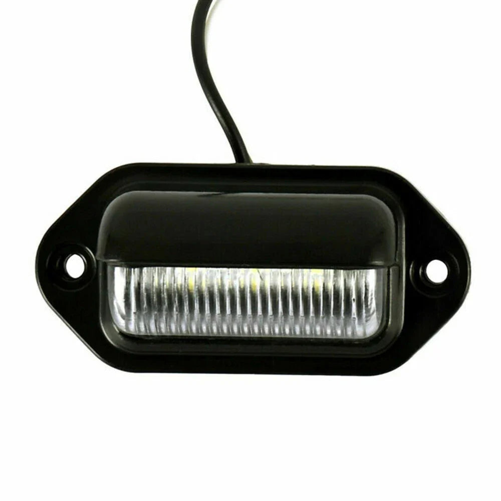 LED License Plate Light Lamp Bulbs 12V 1.2W 2 x Screw Set for Car