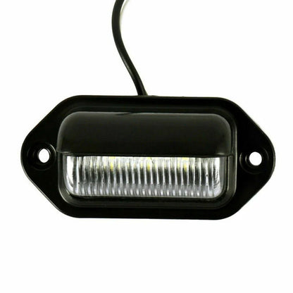LED License Plate Light Lamp Bulbs 12V 1.2W 2 x Screw Set for Car
