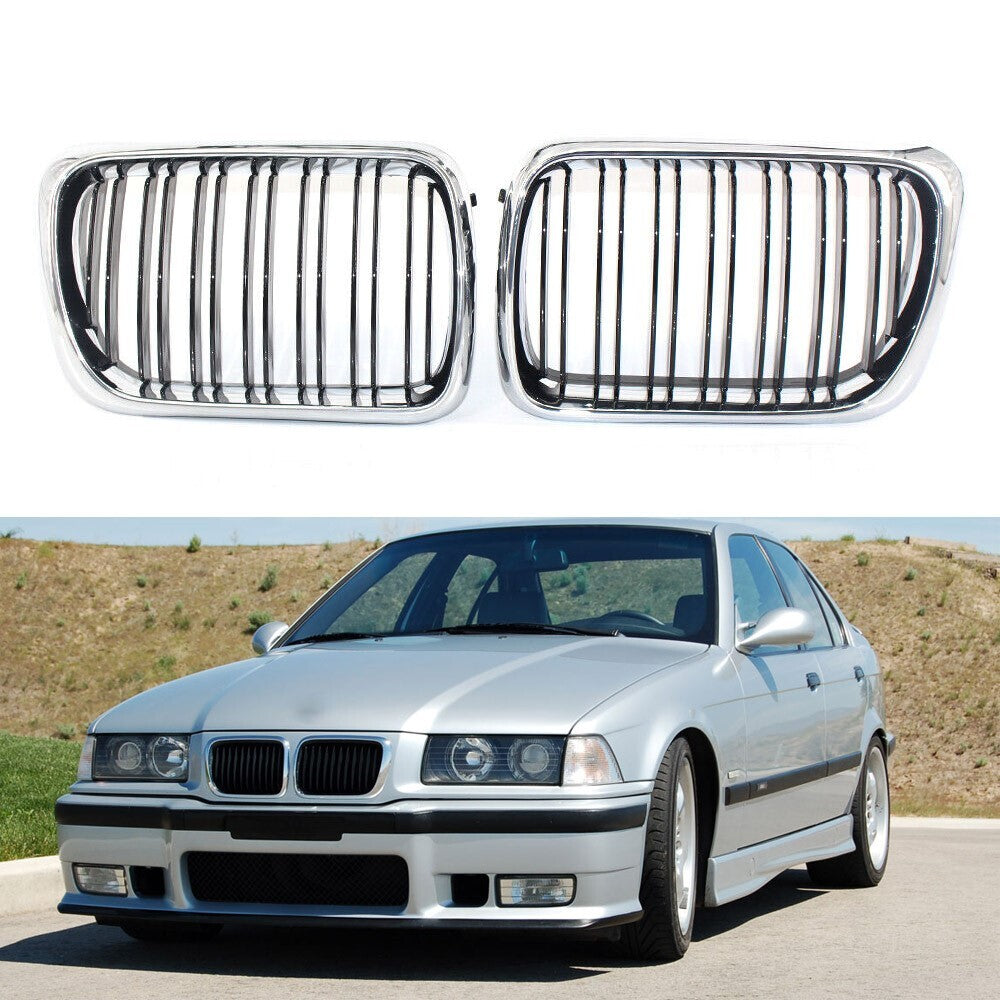 Chrome Front Kidney Grille for BMW E36 (1997–1999)