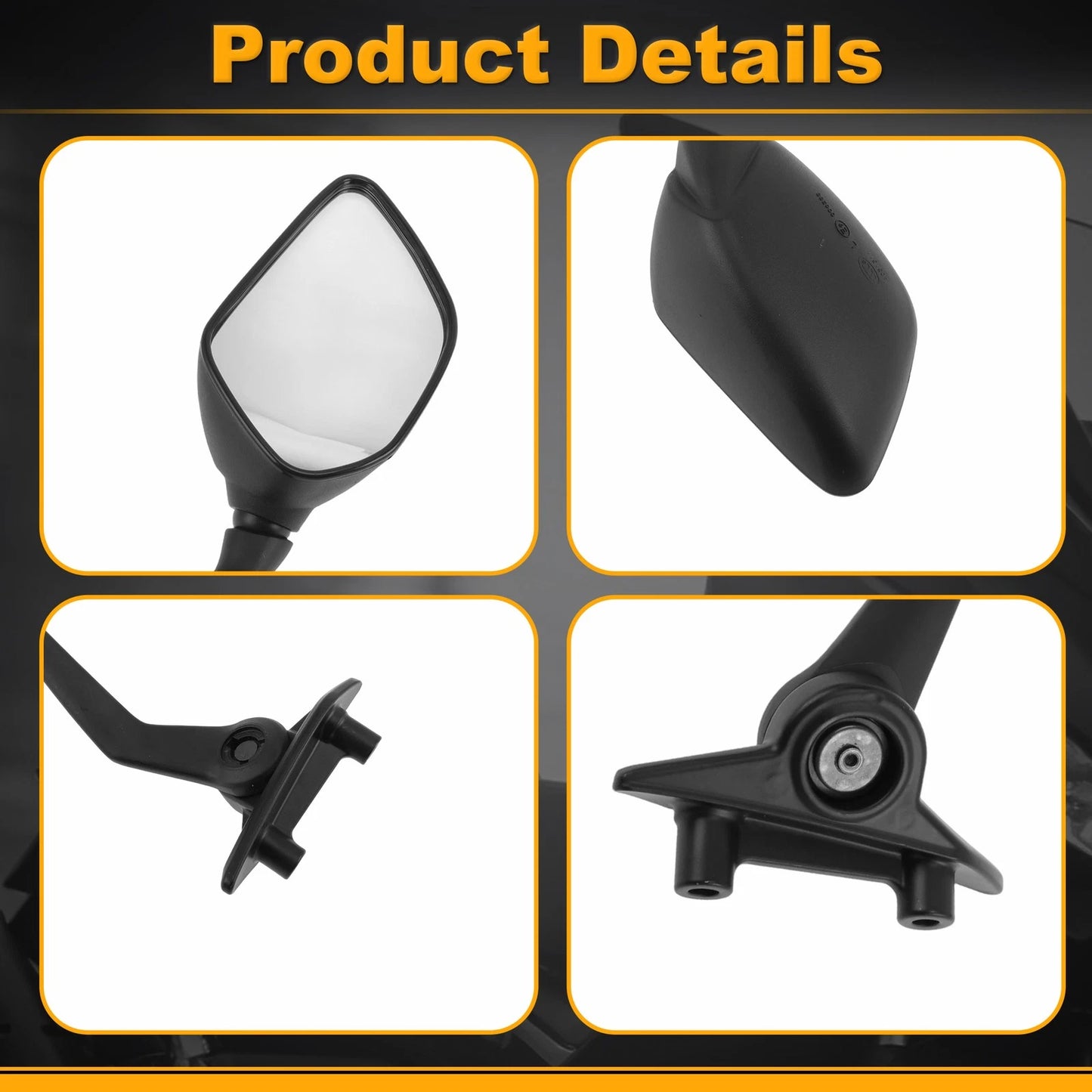 Set of 2 Rear View Mirrors for Yamaha TMAX560 (2023–2024)