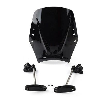 Windshield Deflector for Universal Motorcycle - Black