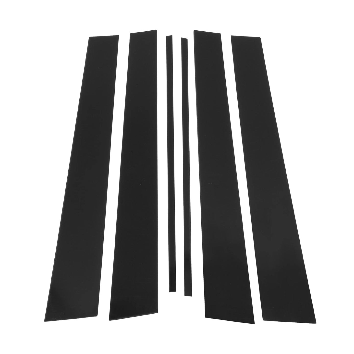 6 Pcs Door Pillar Window Trim for Toyota 4Runner (2003–2009) Black