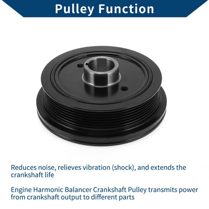 Harmonic Balancer Crank Pulley for Lexus LS460 6 Groove (2007-2017)