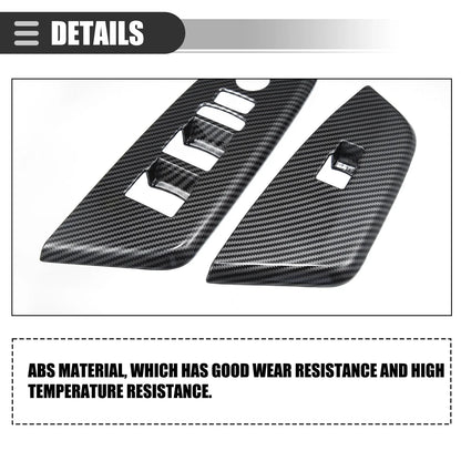Window Switch Panel Cover Trim for Honda CRV 2017-2022 Carbon Fiber