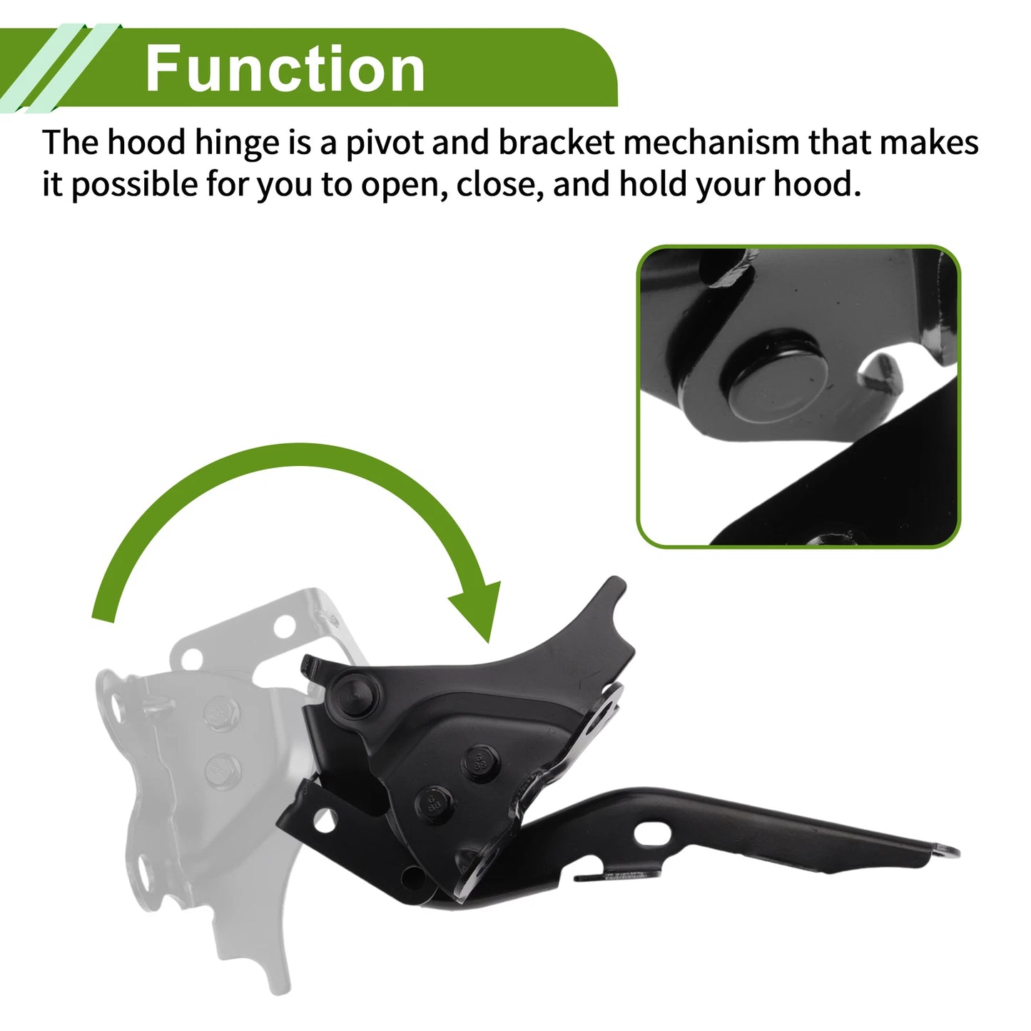Hood Hinges for Lexus RX350 (2010–2015) 1 Pair No. 5342048090