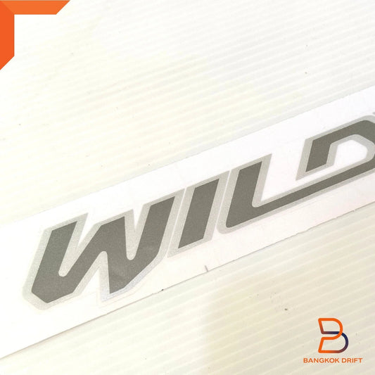 Silver WILDTRAK Rear Tailgate Decal Sticker for Ford Ranger Ute (2018-2021)