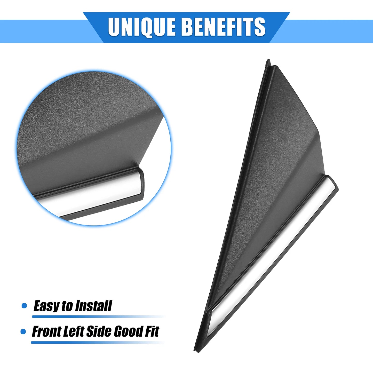 Left Mirror Corner Triangle Fender Cover for Hyundai Elantra (2017–2020) No. 861803X600