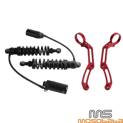 Remote Reservoir Shocks Mount Set for Harley Touring Road Glide Road King (2014-2023)
