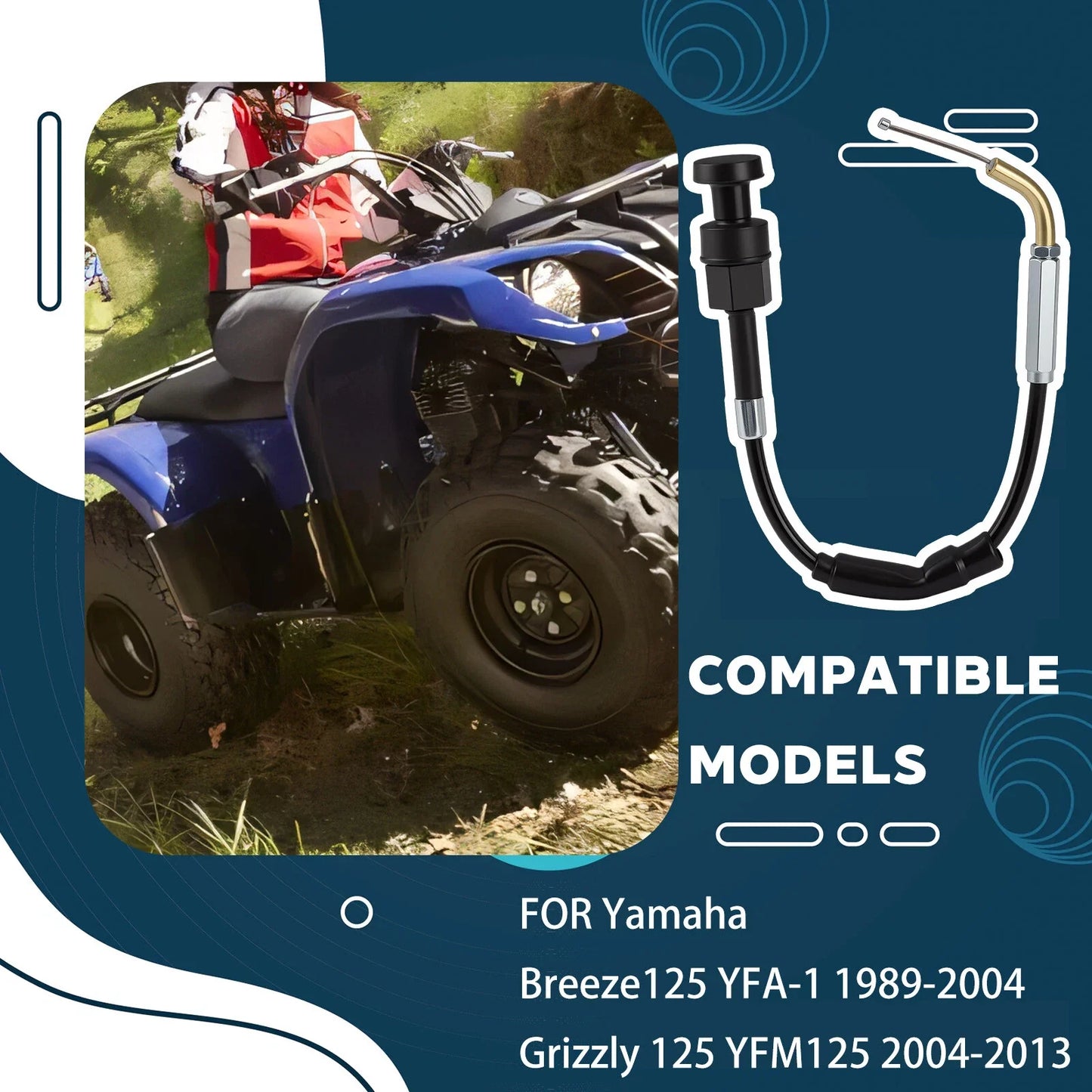 Starter choke cable for Yamaha Grizzly Breeze 125 YFM125