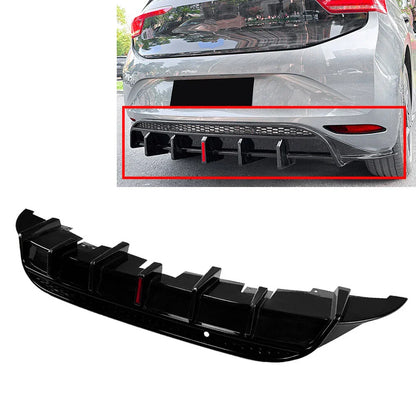 Rear Bumper Lip Spoiler Splitter for Volkswagen ID.3 (2019-2022) Glossy Black