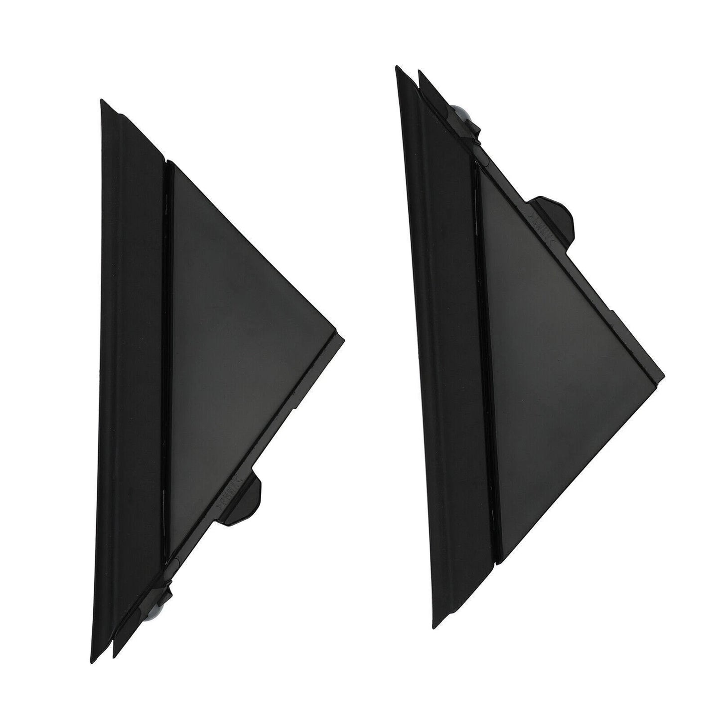 Gloss Black Door Mirror Flag Cover Moldings for Fiat 500 (2012–2017)