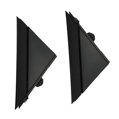 Gloss Black Door Mirror Flag Cover Moldings for Fiat 500 (2012–2017)