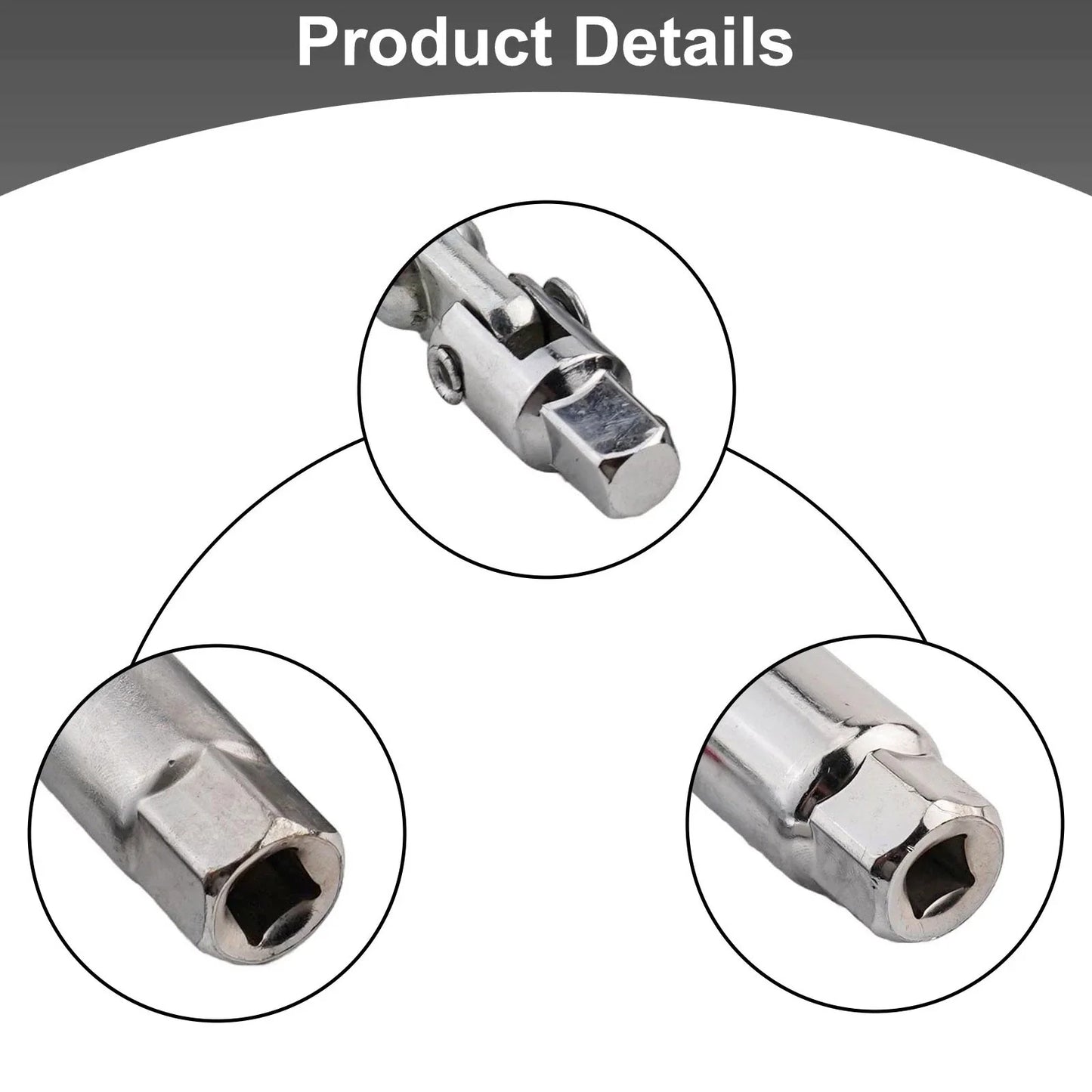 Flexible Spanner Socket Wrench Set 3PCS High Torque T-Handle for Bar
