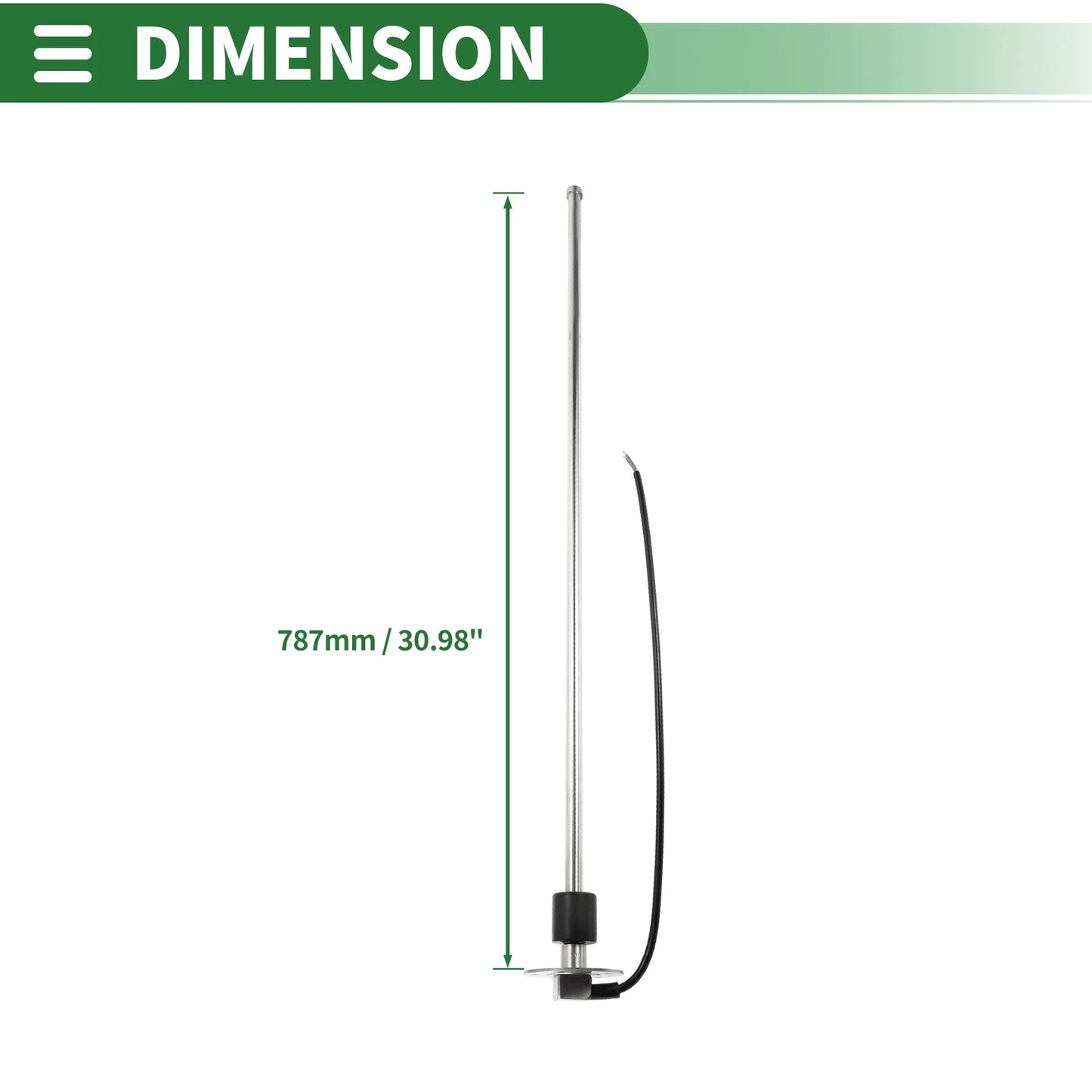 Fuel Sending Unit and Gauge Kit 0-190 Ohm for Boat Car Vehicle (0-190)