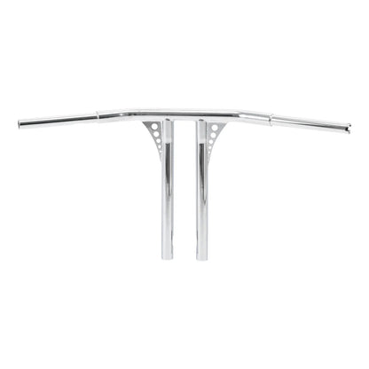 Chrome Rise 1-1/4 T-Bar Handlebar for Harley Road King Softail Deluxe