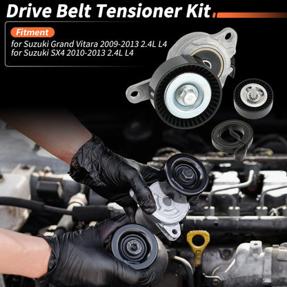 Drive Belt Tensioner Kit for Suzuki Grand Vitara (2009–2013) 2.4L L4 1754054L00