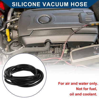 15FT 1/2" Silicone Vacuum Tubing Hose for Air and Water (12mm ID, 3.5mm Thickness)