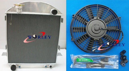 3 Row Aluminum Radiator with Fan for Ford Model T-Bucket (1924–1927)