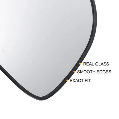 Heated Right Side Mirror Glass for Hyundai Santa Fe (2007–2009)