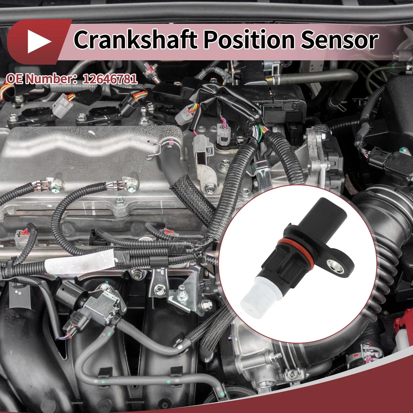Crankshaft Position Sensor for Chevrolet Colorado 3.6 (2017-2022) 1 x Pc