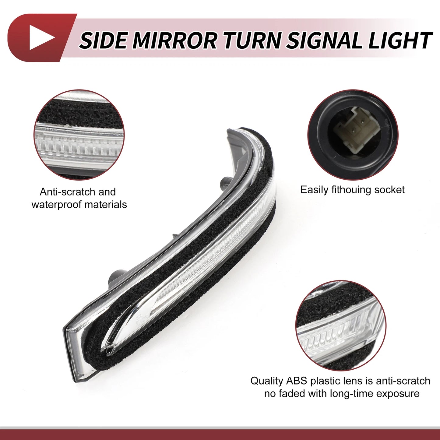 Left LED Turn Signal Light for Hyundai Tucson (2015–2018) No. 87613D3000