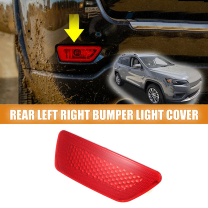 Rear Left Bumper Reflector Light Cover for Jeep Grand Cherokee (2011–2021) 57010721AC Red