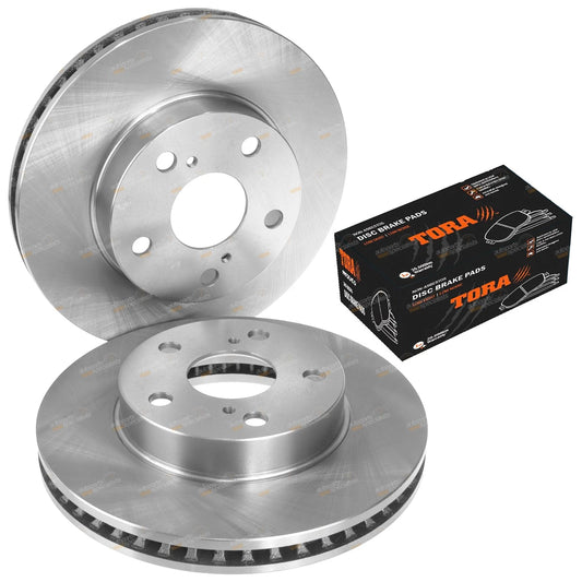 Front Disc Brake Rotors and Pads for Toyota Hilux (2008–2016)