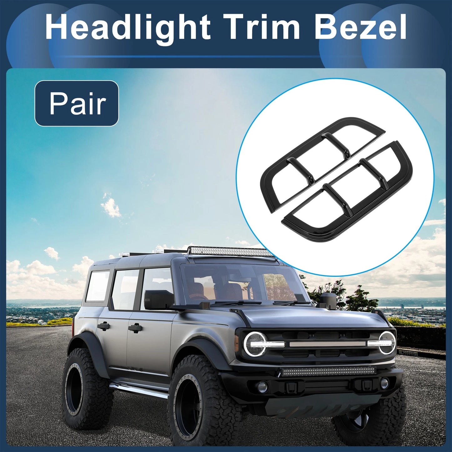 1 Pair Front Left Headlights