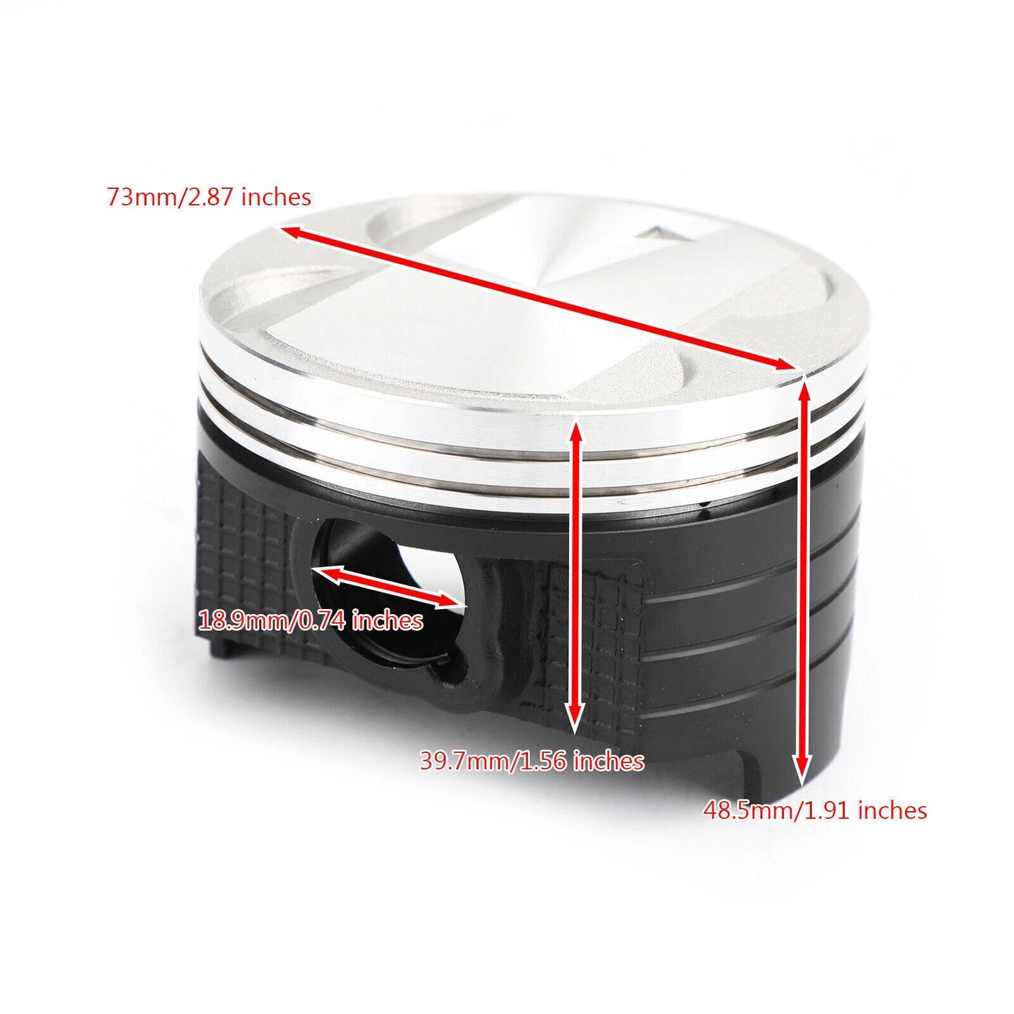 Piston Kit 73mm Std for Suzuki DR250R DR250S DRZ250 AN250 (1990–2007)