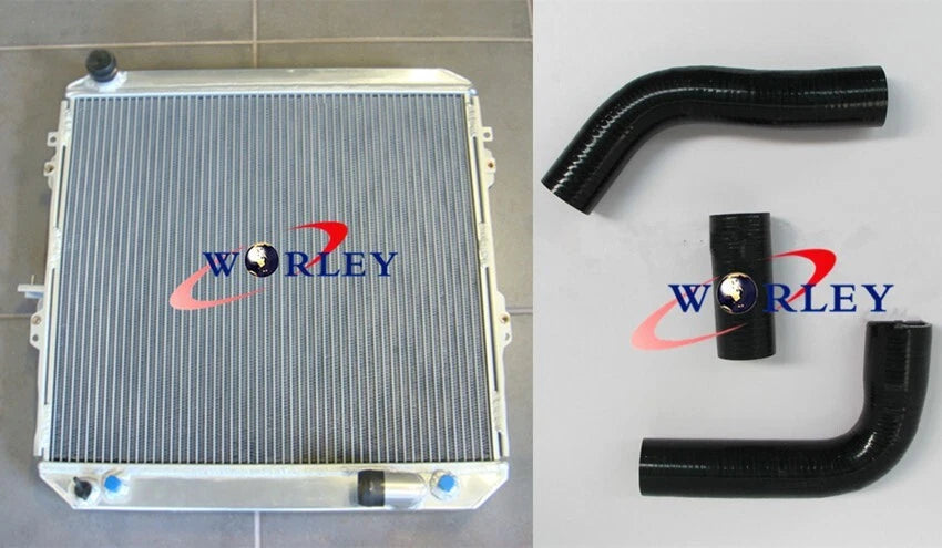 Aluminum Radiator & Silicone Hose Kit for Toyota Surf Hilux (1988–1997)