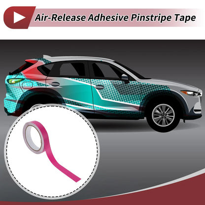 Pinstripe Tape 30mmx10m for Car Motorcycle Boat Matte Rose Red