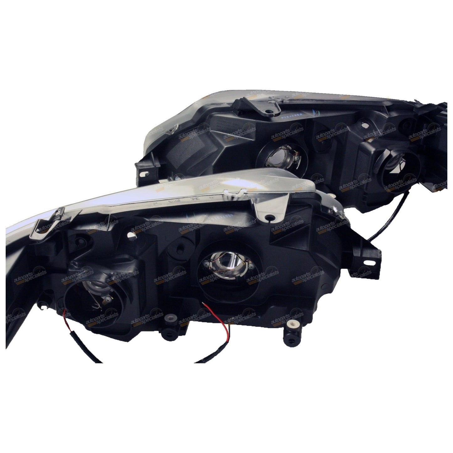 Set of 2 Black Angel Eyes Headlights for Ford FG Falcon XR6 XR8 (2008)