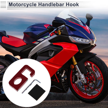 Set of 1 Arc Double Hook for Motorcycle (Hexagon Wrench Gasket) Red