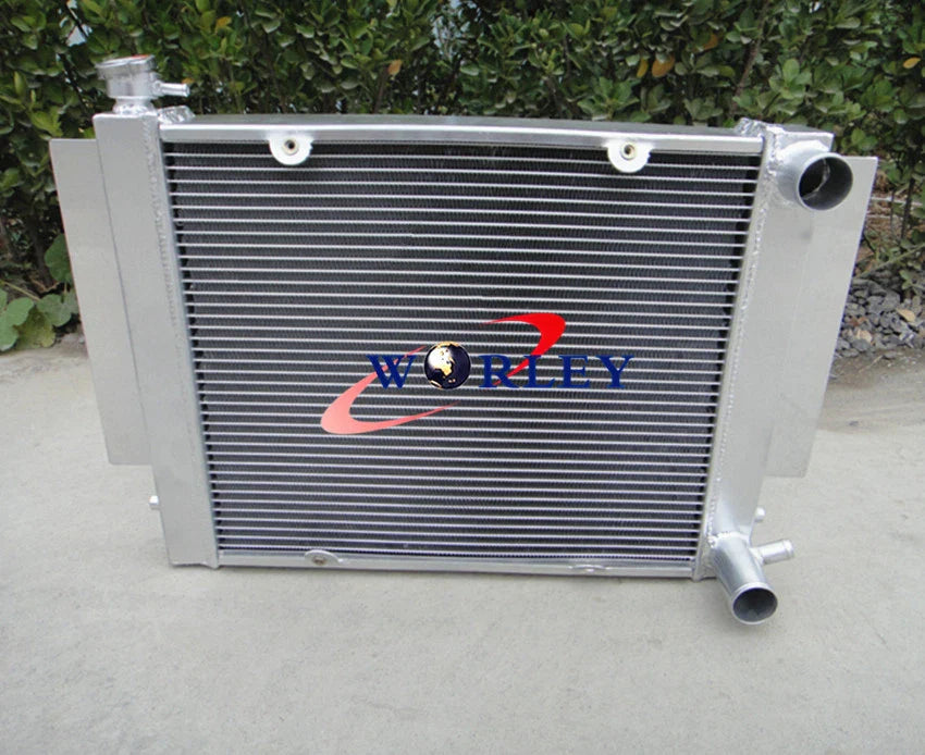 Aluminum Radiator + Fan for Mazda RX2 RX3 RX4 RX5 (1970-1978)