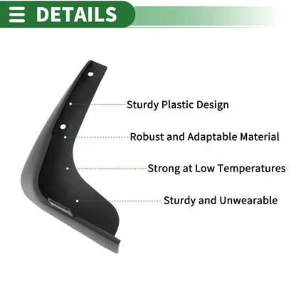 Set of 4 Mud Flaps Splash Guards for Nissan Tiida (2005–2010)