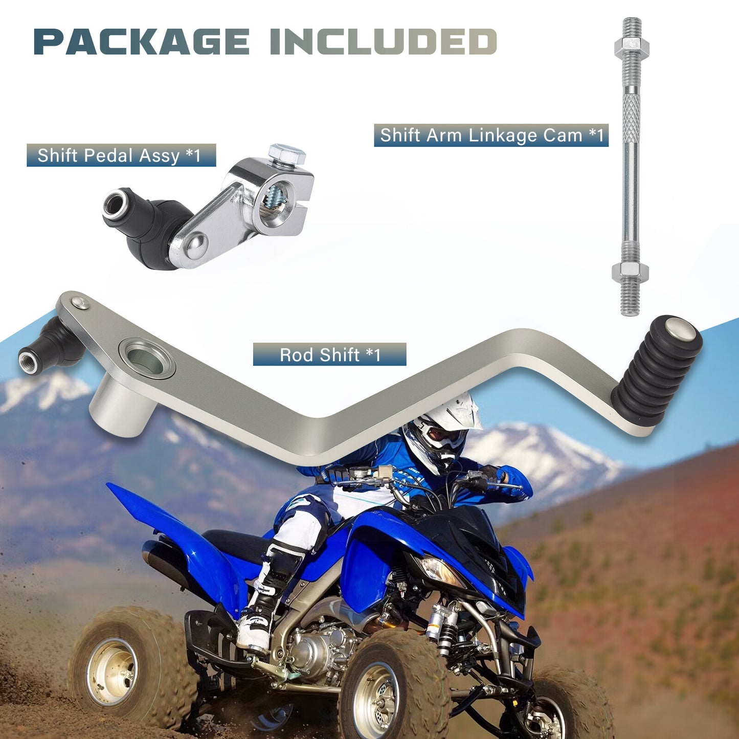 Shift Pedal Assembly Linkage Cam for Yamaha Big Bear Wolverine Kodiak (1990–2006)