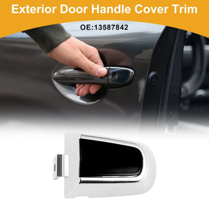 Exterior Door Handle Cover Trim for Chevrolet Malibu (2016-2018) Black ABS