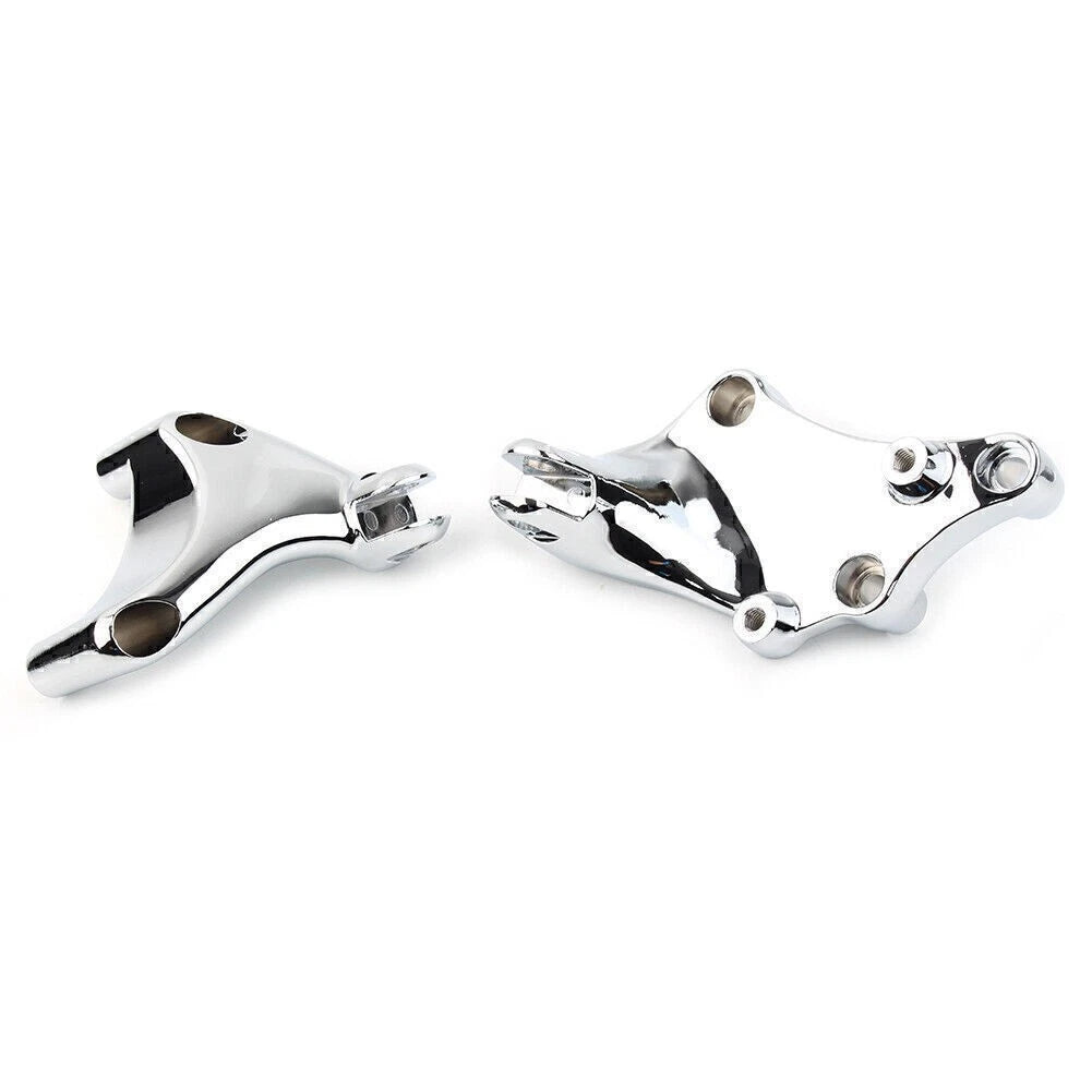1" Handlebar Mount Clamps Riser for Harley Dyna Softail Touring