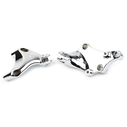 1" Handlebar Mount Clamps Riser for Harley Dyna Softail Touring