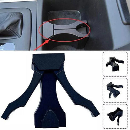 Black Front Center Console Cup Holder Insert for Toyota Land Cruiser (2008-2021)