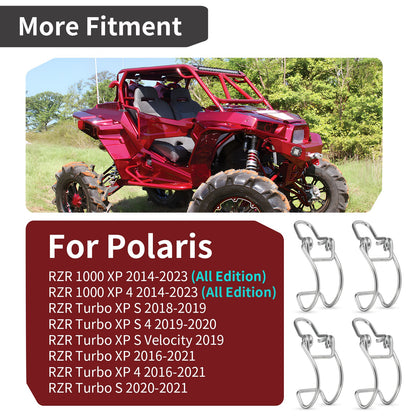 Set of 4 Airbox Clips for Polaris RZR XP RZR XP 4 Turbo (2016–2021)