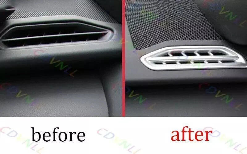 Matte Silver Dashboard Vent Cover Trim for Lexus UX200 250h (2019–2022)