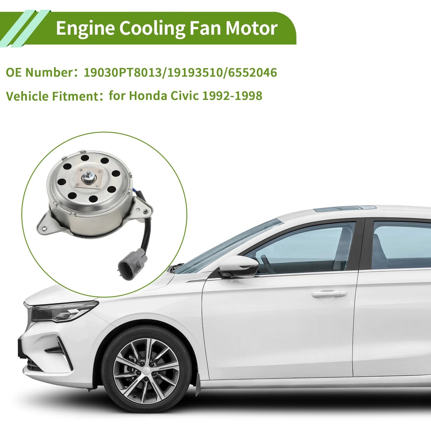 Radiator Fan Motor for Honda Civic (1992–1998) No. 19030PT8013