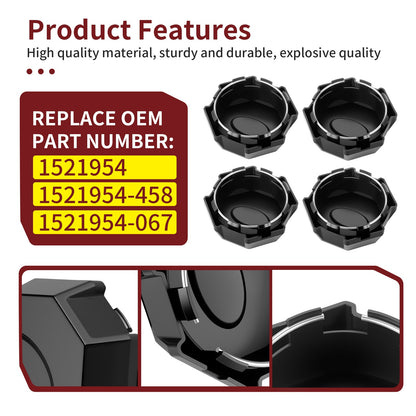 Set of 4 Wheel Caps for Polaris Ranger ACE 570 (2015–2021)