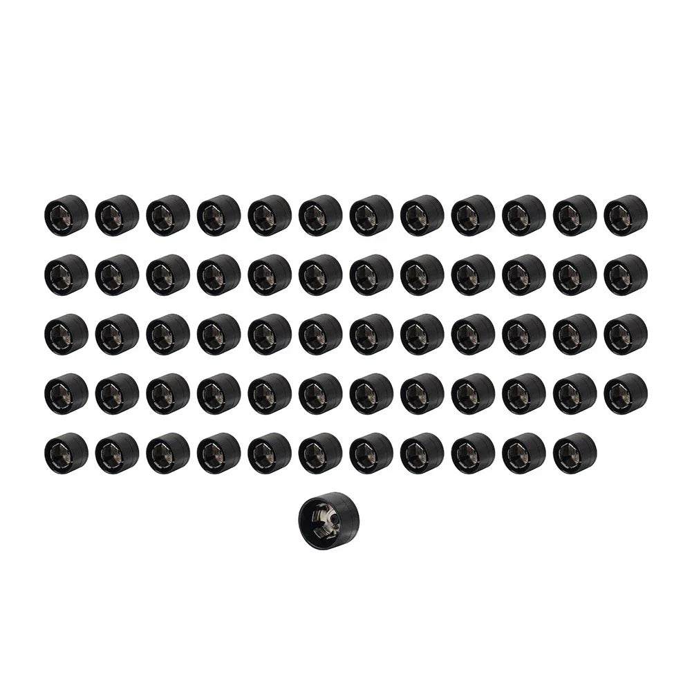60X Black Engine Screw Caps for Harley Twin Cam Engines (1999-2017)