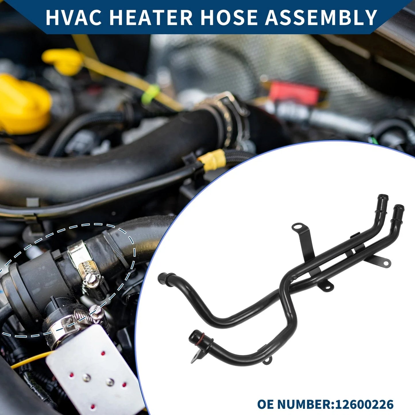 HVAC Heater Hose Assembly for Chevrolet Malibu (2006-2010)