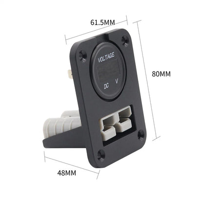 50 Amp Plug Socket w/ Voltmeter for Anderson Caravan Boat Camper