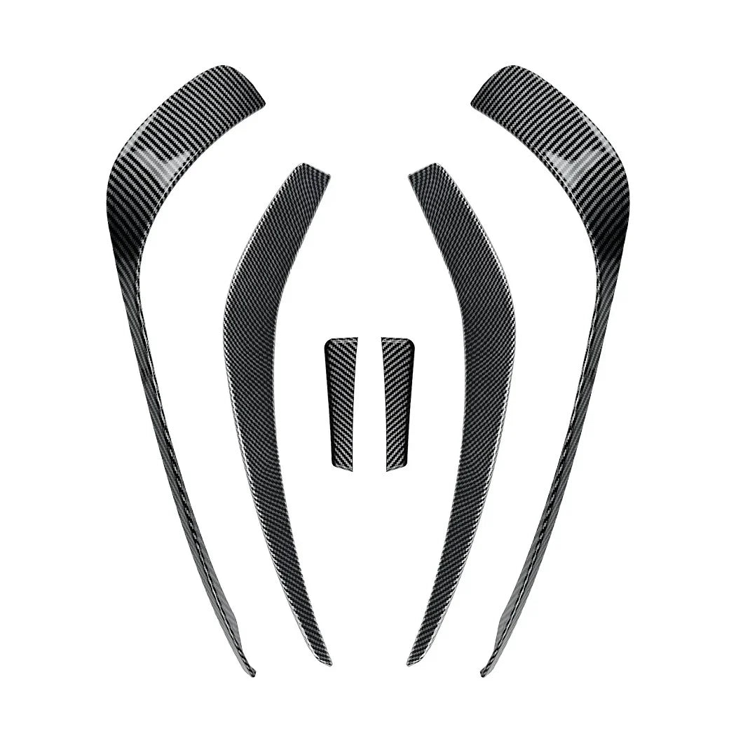 Carbon Look Side Fin Canards Splitters for Mercedes-Benz A-Class AMG(2013–2015)