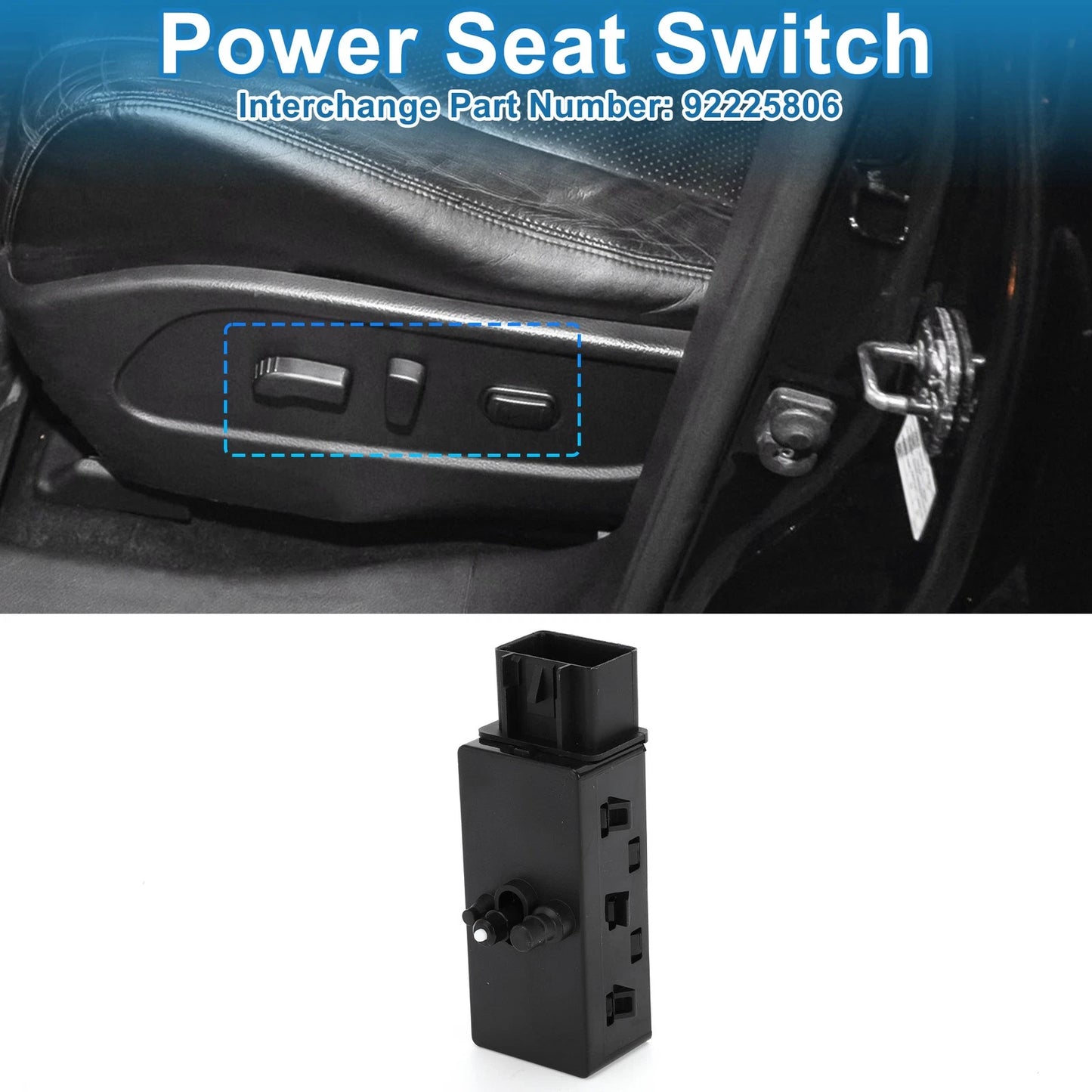 Power Seat Switch No. 92225806 for Chevrolet Camaro (2010–2015) Right