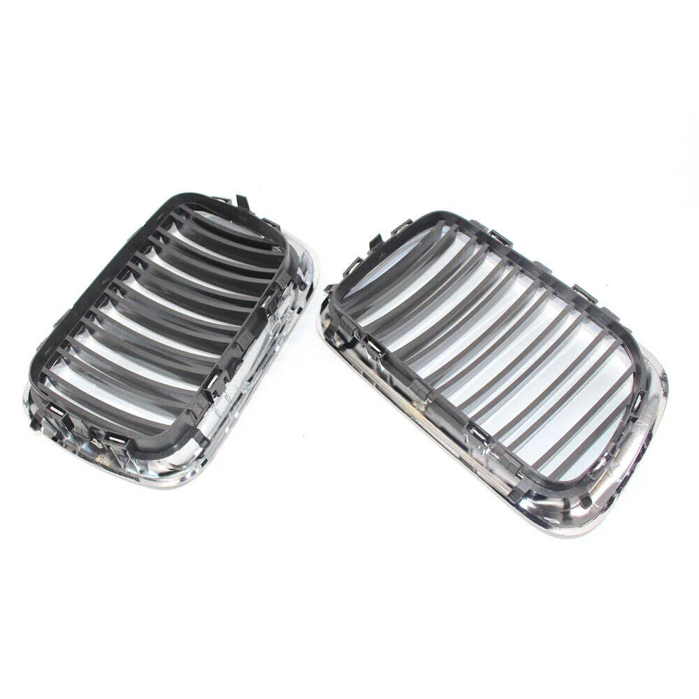 Chrome Frame Black Front Kidney Grille for BMW E36 (1997–1999)